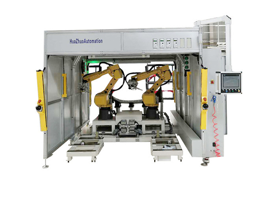 6つの軸線のロボット レーザ溶接機械システム380Vは点の溶接工を自動化した