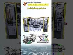 プラスチック溶接,クリップ挿入などを含む自動車B柱加工組立ライン