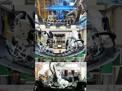 自動車バンパー向け高精度ロボット超音波溶接：3台の同期Huazhuoマシン i