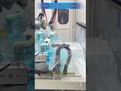 ロボット製の粘着,オーブンの活性化,ホットプレスラミネーションによる自動車トリム包装ライン