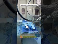 自動車内装部品の自動ラッピング組立ライン