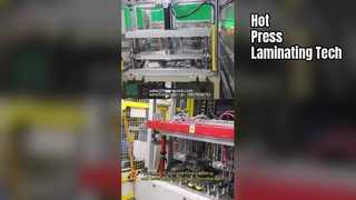 充電パネルにしわ？ホットプレスラミネートソリューション